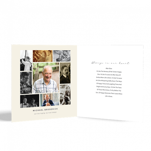 Modern Memorial Cards