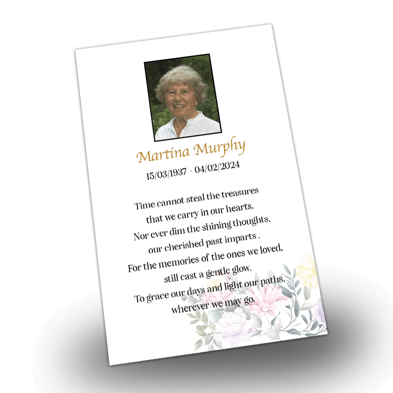 Mary Our Mother and Jesus Memorial Wallet Card - Image 2
