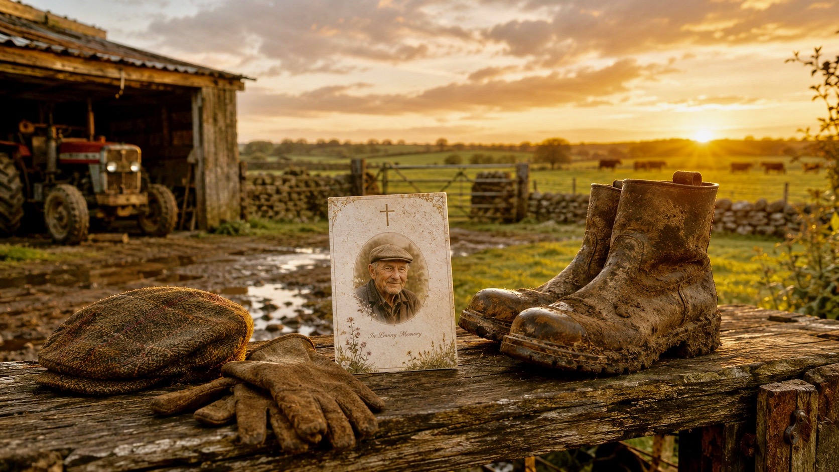 A farmer’s memorial card should feel personal. It should reflect the life he lived, the work he did, and the family he loved.