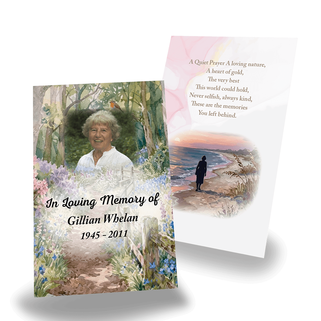 Memorial Nature Wallet Cards
