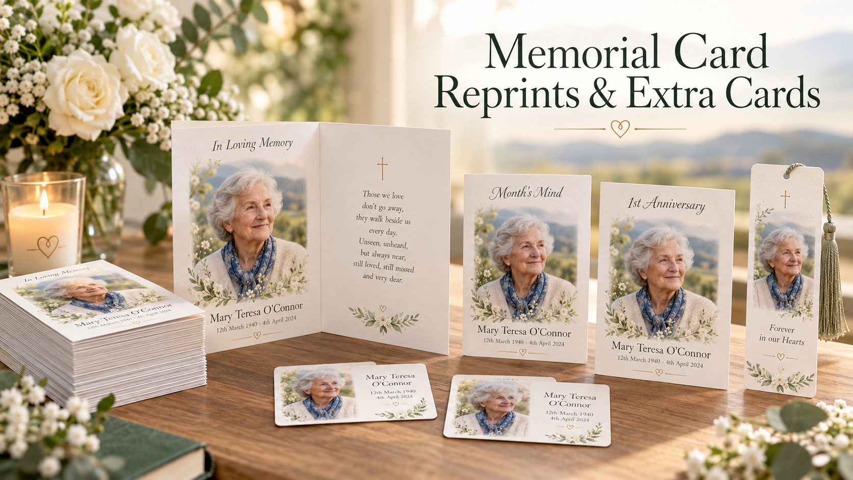 Read more about the article Memorial Card Reprints and Extra Memorial Cards